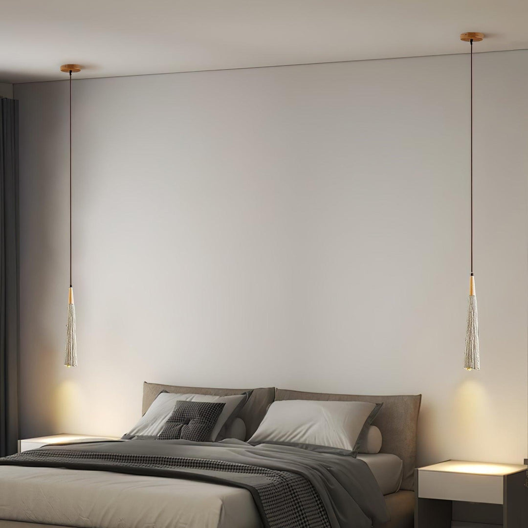 Concrete Pleated Drop light Pendant Lamp | Kalsten