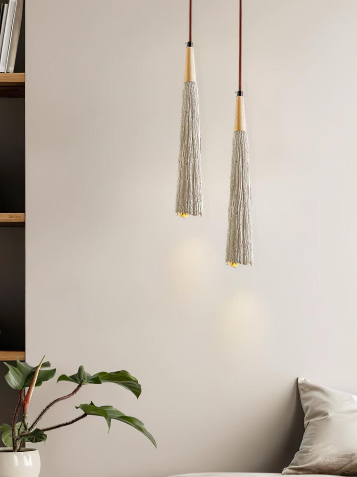 Concrete Pleated Drop light Pendant Lamp | Kalsten