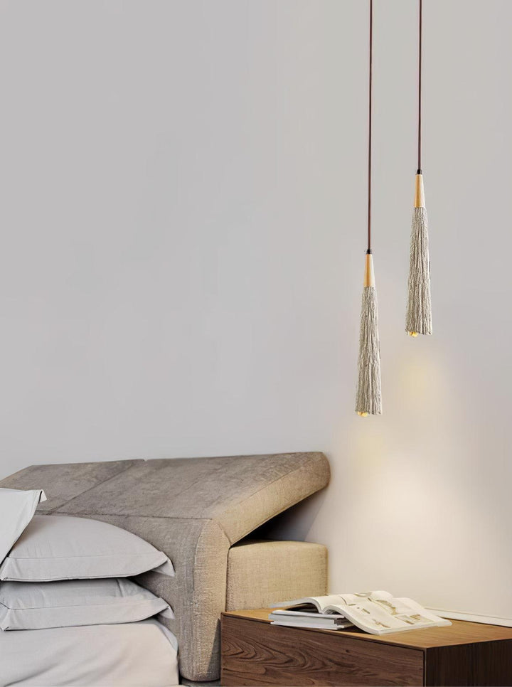Concrete Pleated Drop light Pendant Lamp | Kalsten