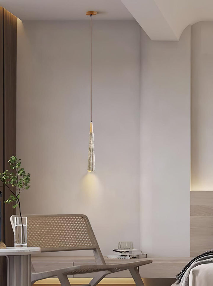 Concrete Pleated Drop light Pendant Lamp | Kalsten