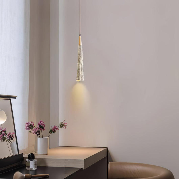 Concrete Pleated Drop light Pendant Lamp | Kalsten