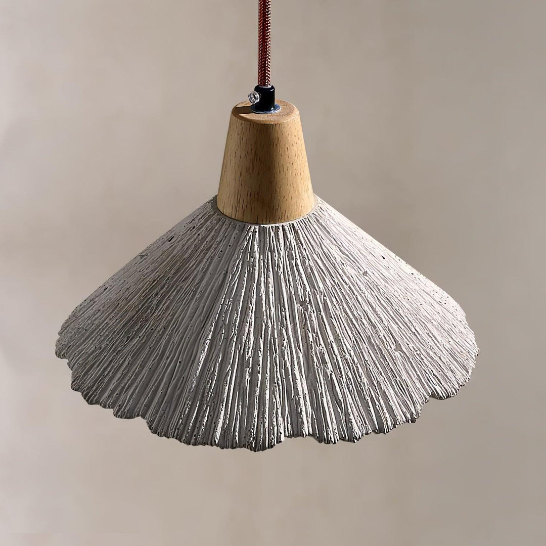 Concrete Pleated Drop light Pendant Lamp | Kalsten