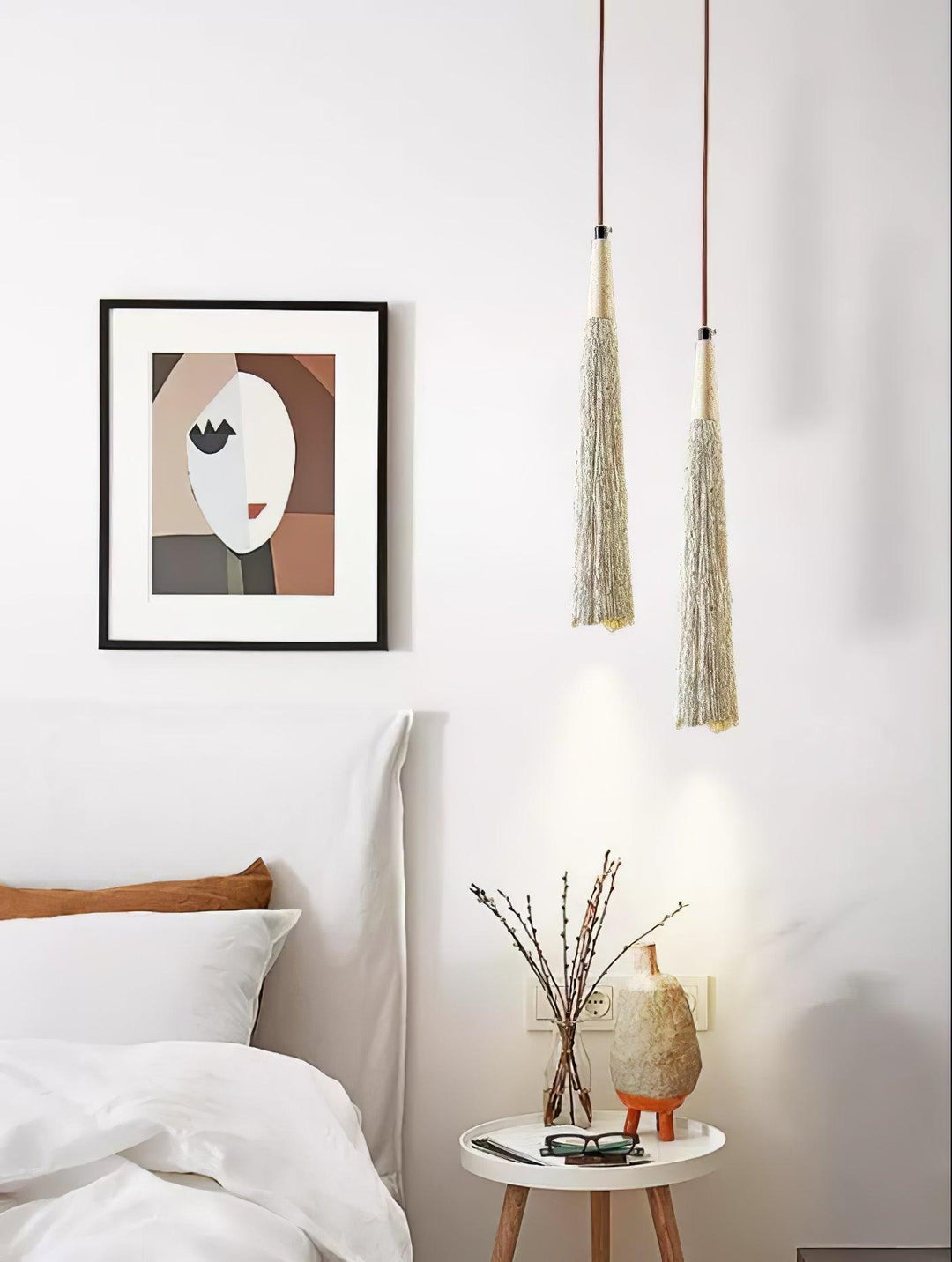 Concrete Pleated Drop light Pendant Lamp | Kalsten