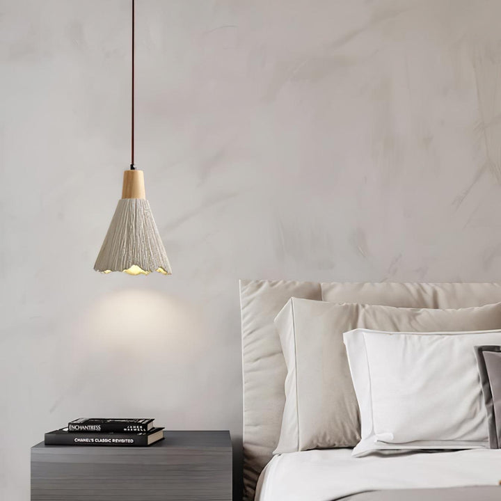 Concrete Pleated Drop light Pendant Lamp | Kalsten