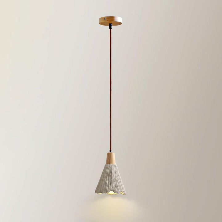 Concrete Pleated Drop light Pendant Lamp | Kalsten