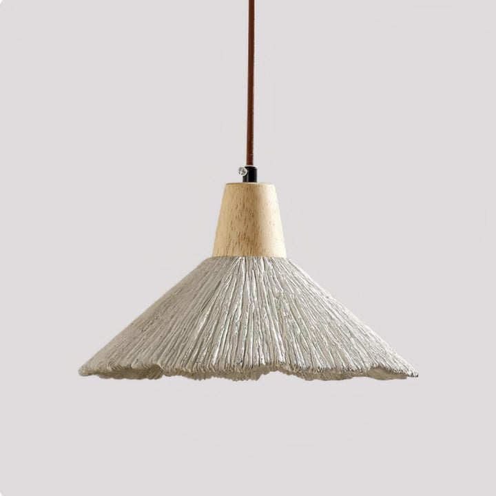 Concrete Pleated Drop light Pendant Lamp | Kalsten