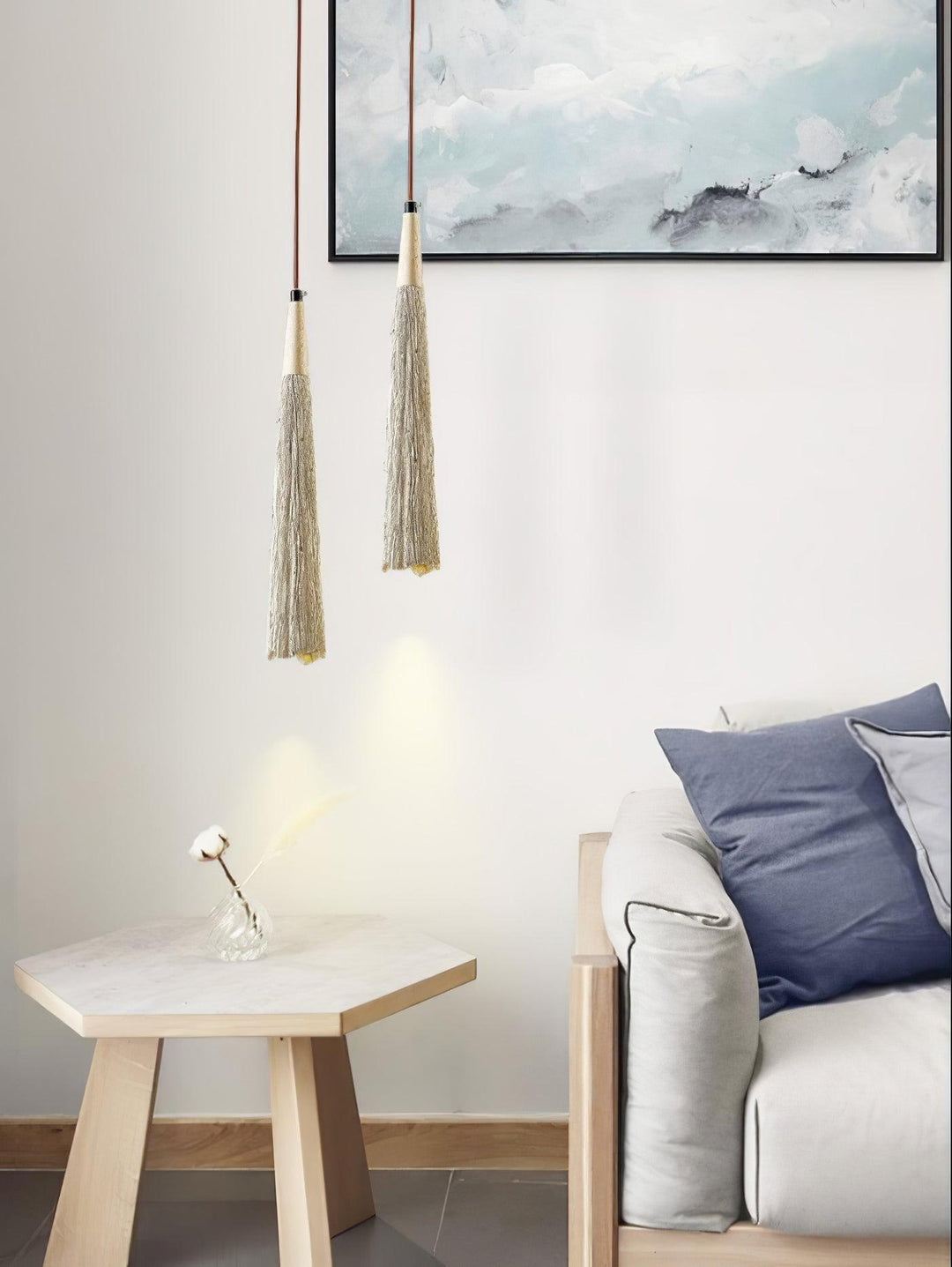 Concrete Pleated Drop light Pendant Lamp | Kalsten