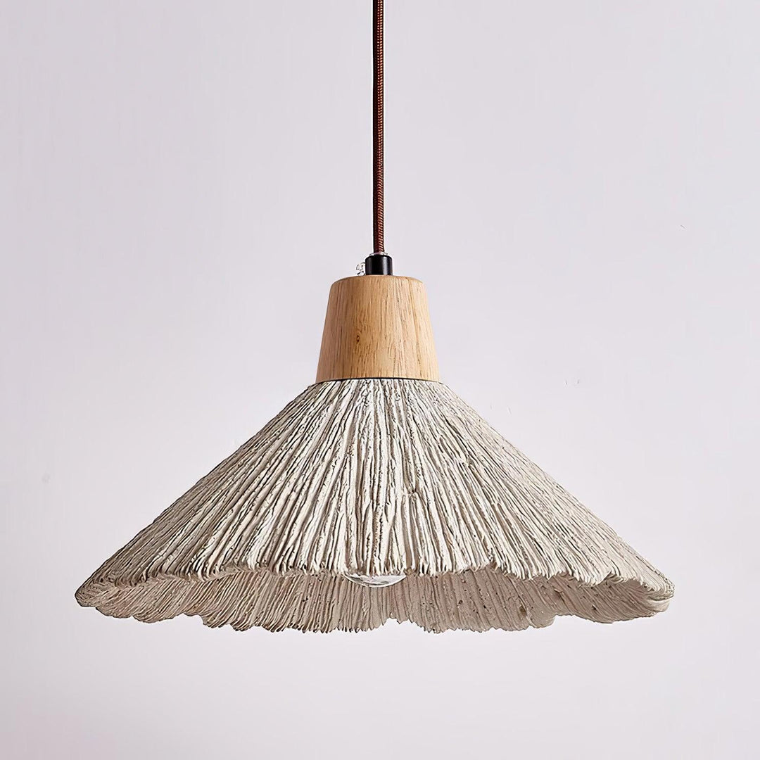 Concrete Pleated Drop light Pendant Lamp | Kalsten