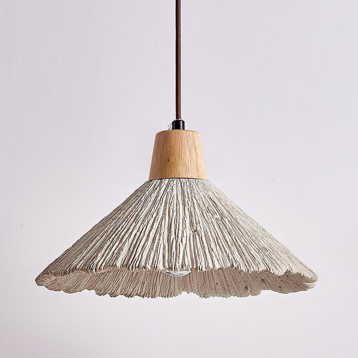 Concrete Pleated Drop light Pendant Lamp | Kalsten