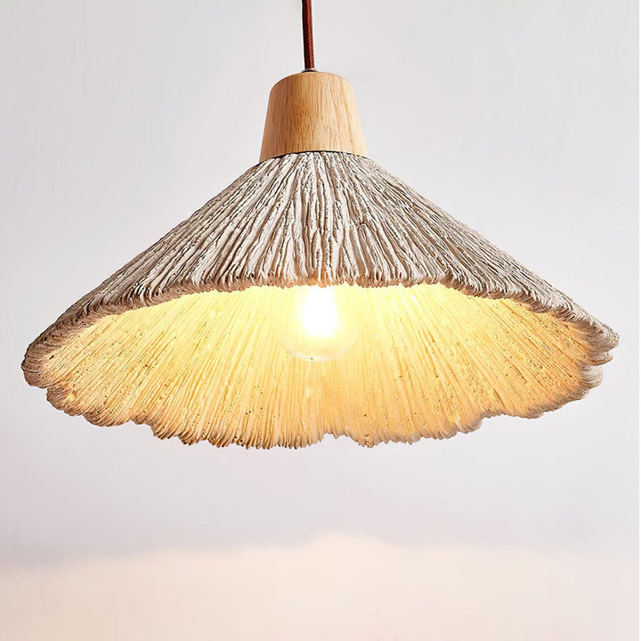 Concrete Pleated Drop light Pendant Lamp | Kalsten