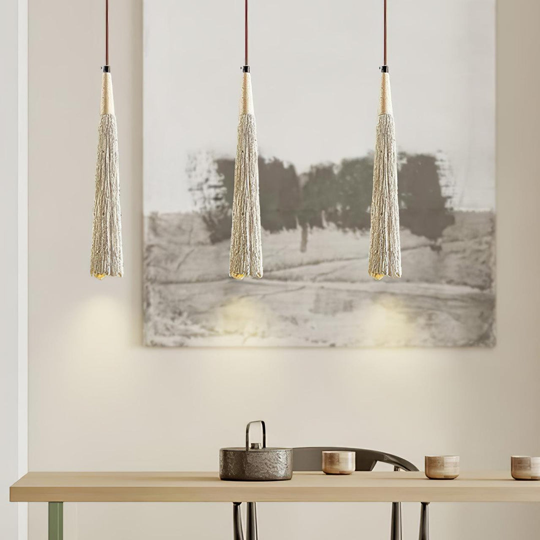 Concrete Pleated Drop light Pendant Lamp | Kalsten