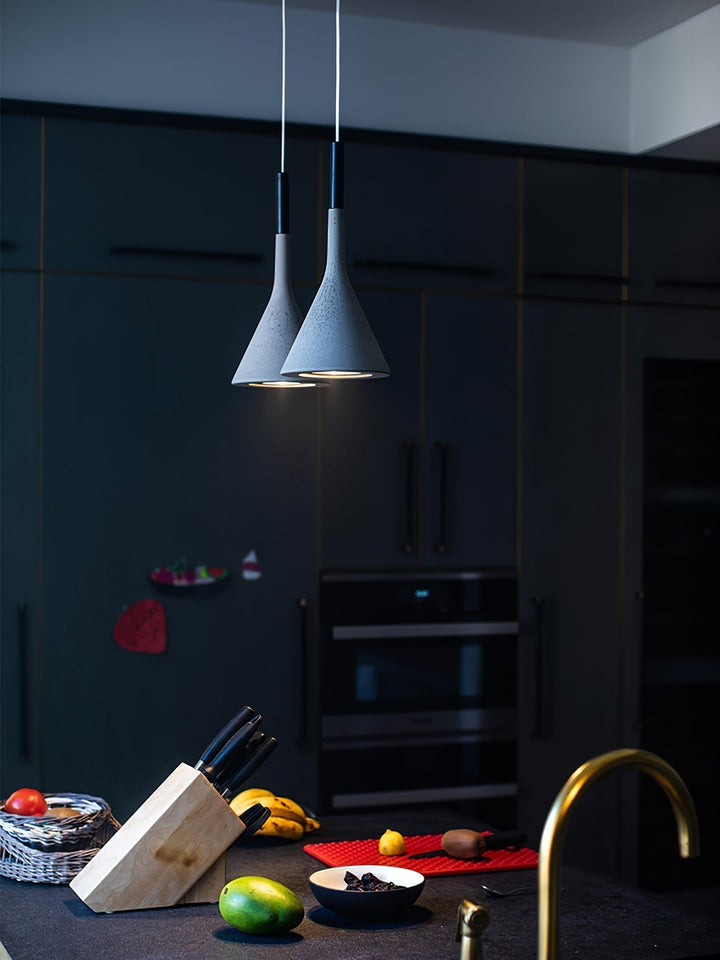 Conical Concrete Drop light Pendant Light | Kalsten