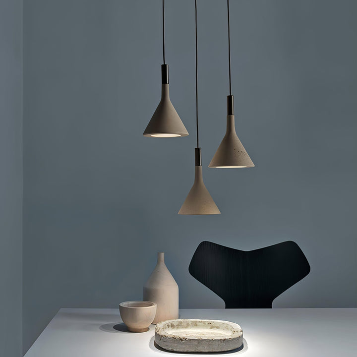 Conical Concrete Drop light Pendant Light | Kalsten