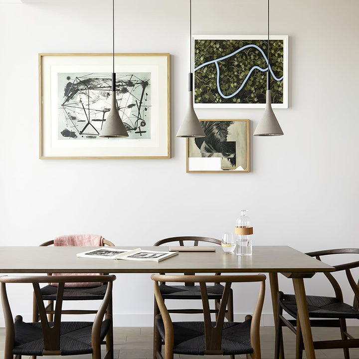 Conical Concrete Drop light Pendant Light | Kalsten