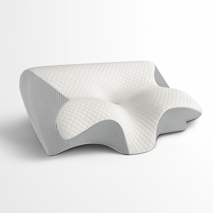 Orthopedic neck and shoulder memory foam pillow