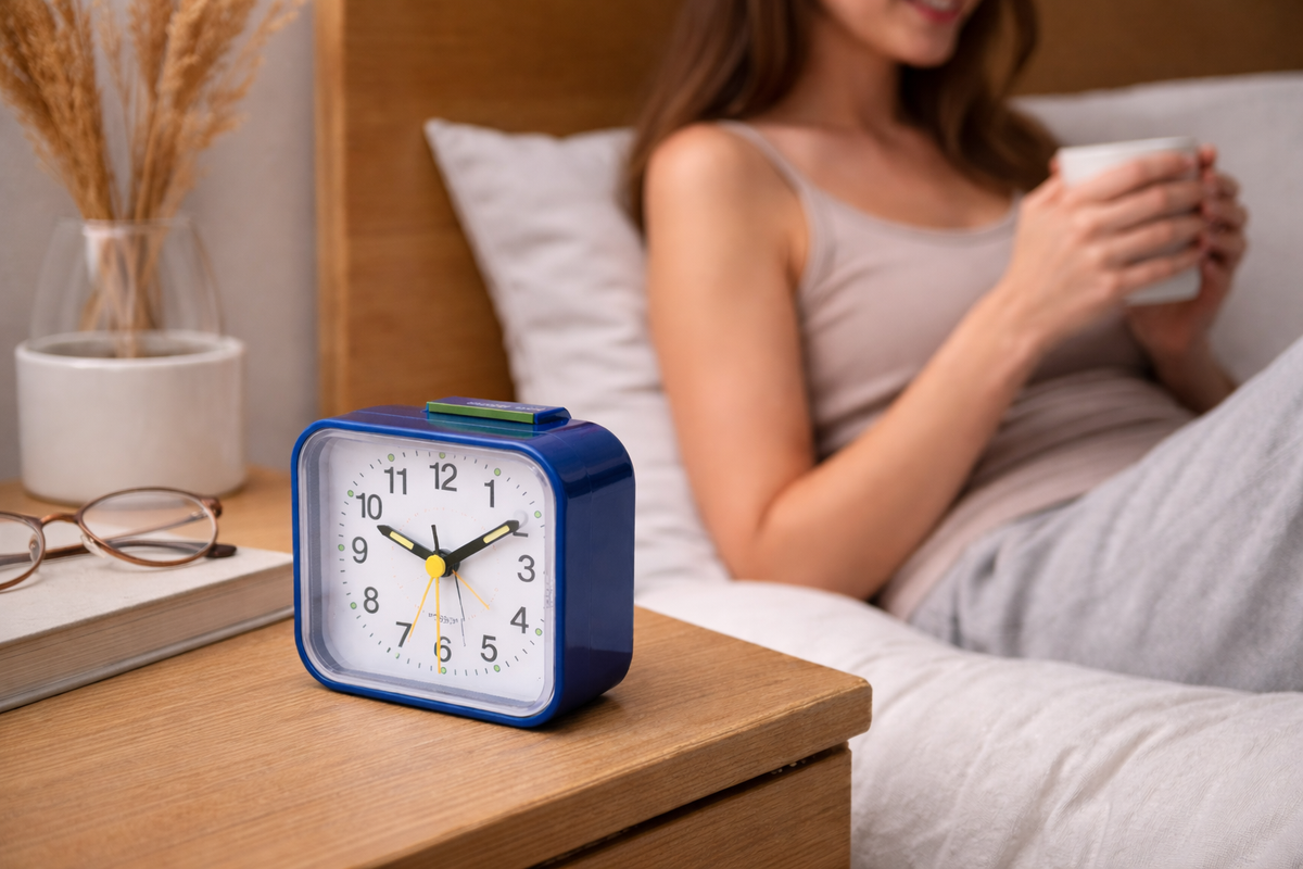 Kalsten | Silent & Peaceful Alarm Clock – Non-Ticking, Gentle Wake-Up Light, Snooze Function