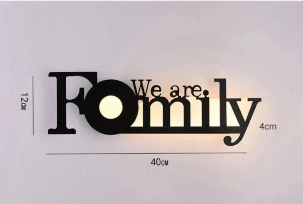 Modern LED Letter Lamp for Wall Mounting – Decorative Light for Living Room and Office | Kalsten