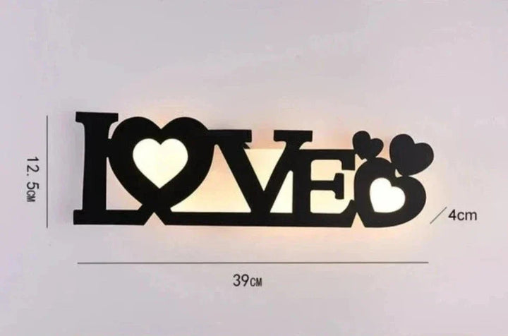 Modern LED Letter Lamp for Wall Mounting – Decorative Light for Living Room and Office | Kalsten