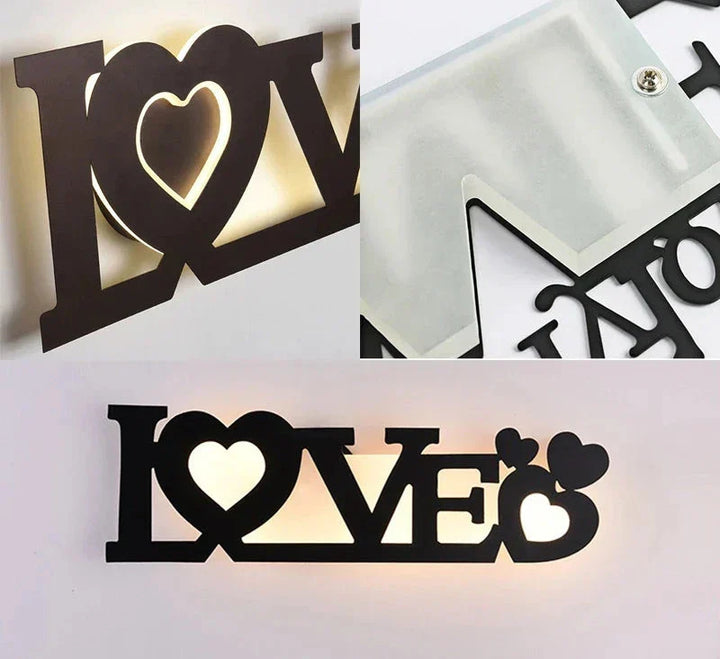 Modern LED Letter Lamp for Wall Mounting – Decorative Light for Living Room and Office | Kalsten
