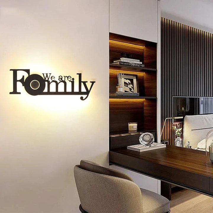 Modern LED Letter Lamp for Wall Mounting – Decorative Light for Living Room and Office | Kalsten