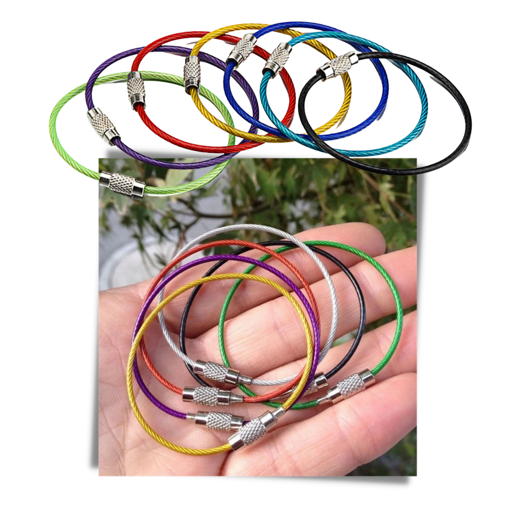 Pack of Flexible Keychains