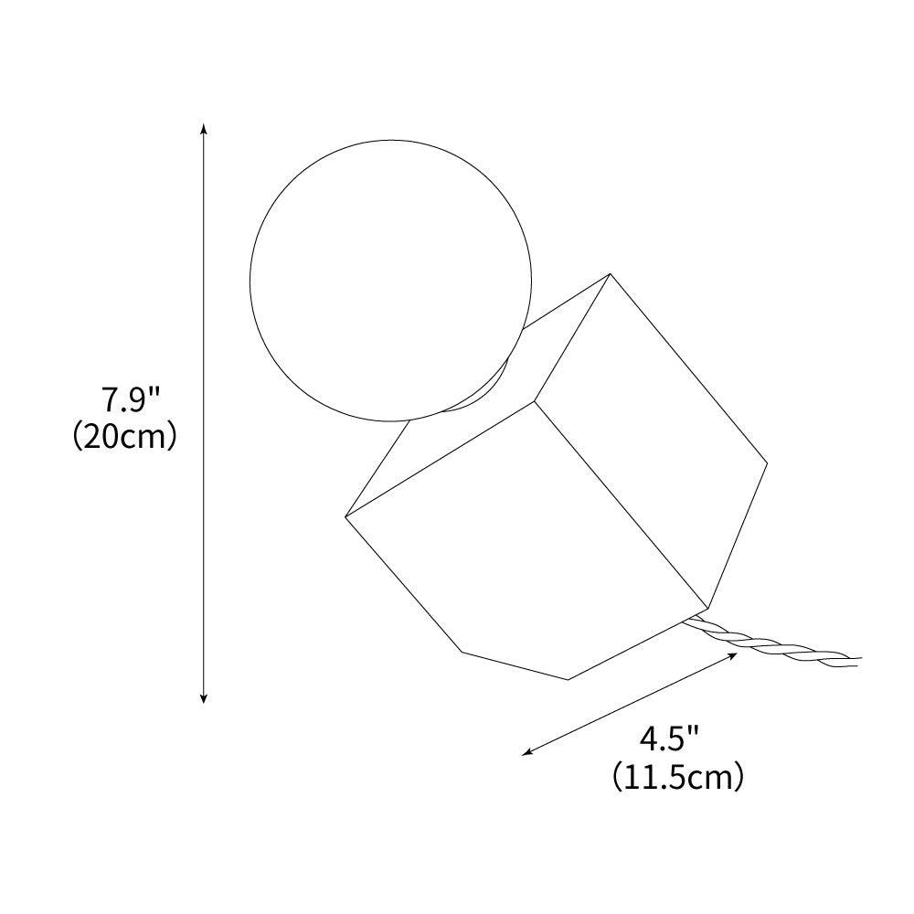 Cube Table Lamp 4.5' | Kalsten