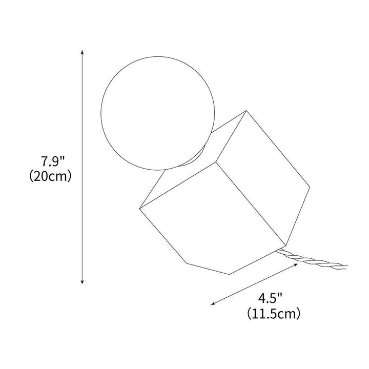Cube Table Lamp 4.5' | Kalsten