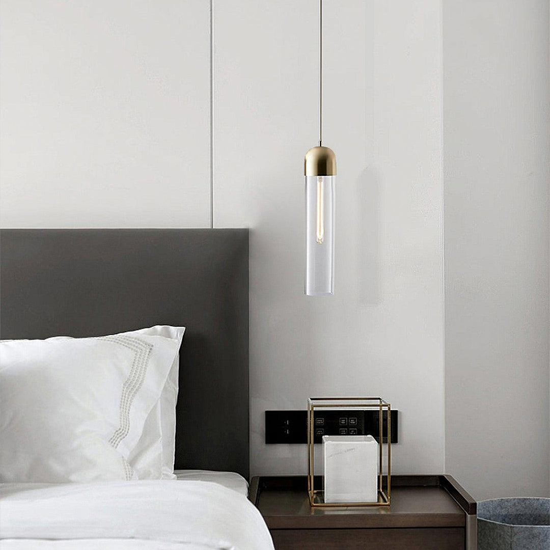 Glass Cylindrical Shape Pendant Light | Kalsten