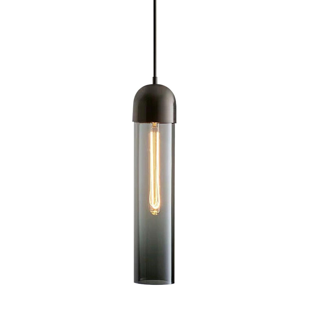Glass Cylindrical Shape Pendant Light | Kalsten