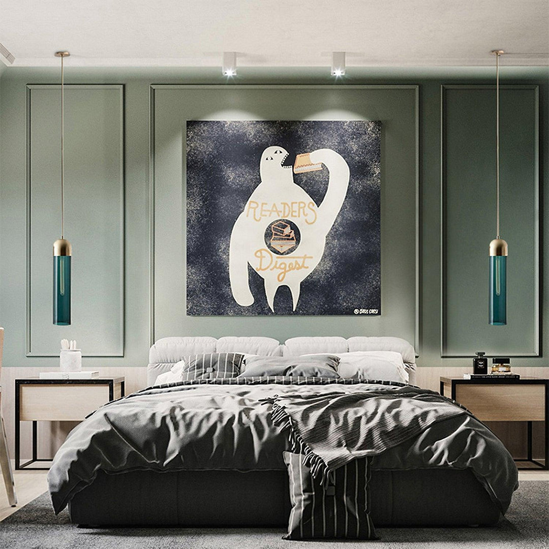 Glass Cylindrical Shape Pendant Light | Kalsten