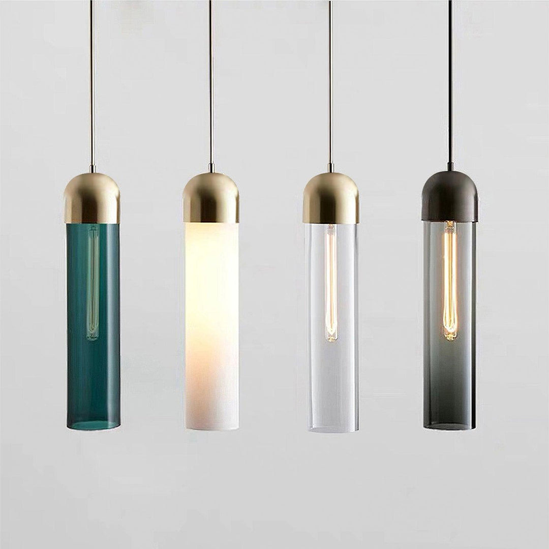 Glass Cylindrical Shape Pendant Light | Kalsten