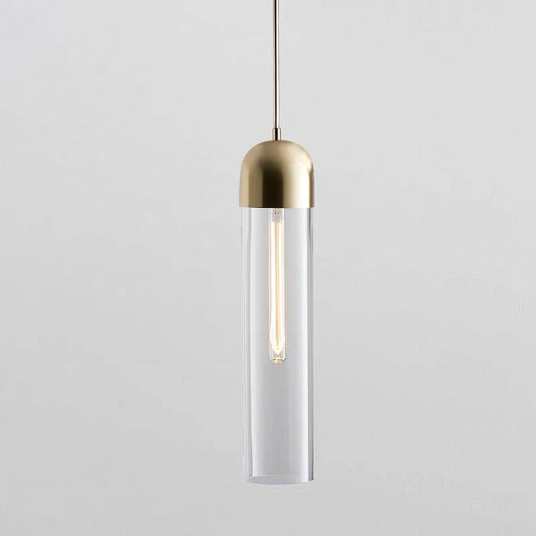 Glass Cylindrical Shape Pendant Light | Kalsten