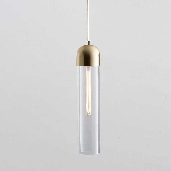 Glass Cylindrical Shape Pendant Light | Kalsten