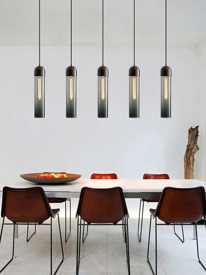 Glass Cylindrical Shape Pendant Light | Kalsten