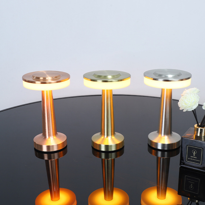 Black LED Table Lamp with Metal Finish – Modern Light for Living Rooms and Offices, Warm Light | Kalsten