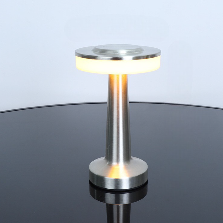 Black LED Table Lamp with Metal Finish – Modern Light for Living Rooms and Offices, Warm Light | Kalsten