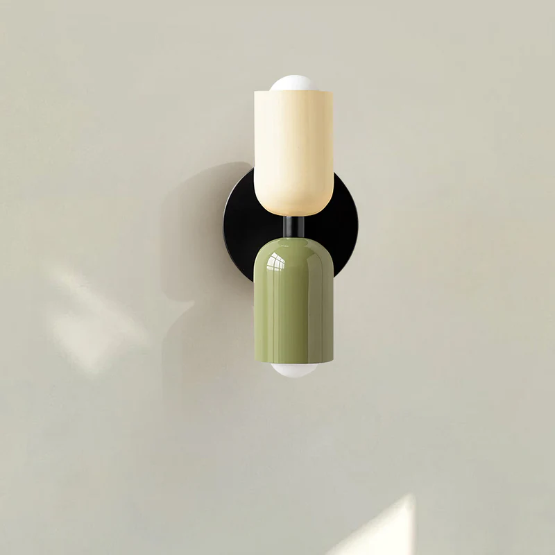 Modern Double Glass Wall Lamp Kalsten