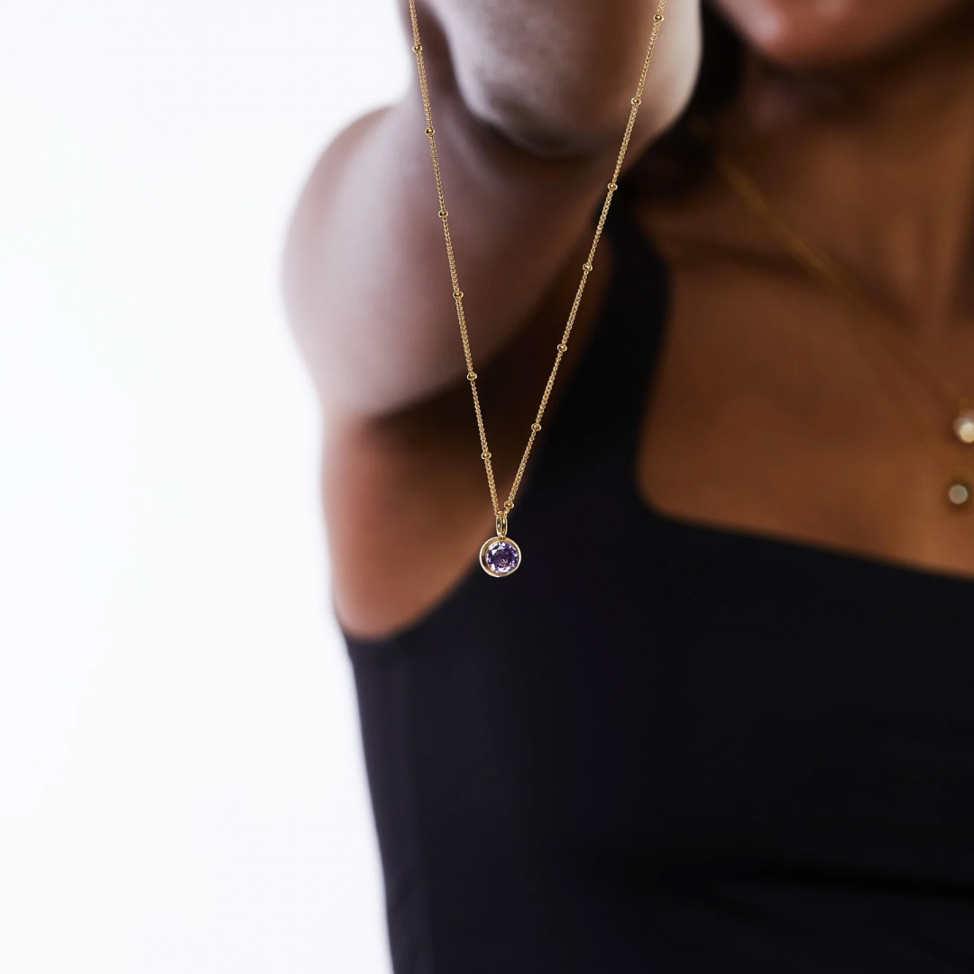 Birthstone Pendant Necklace