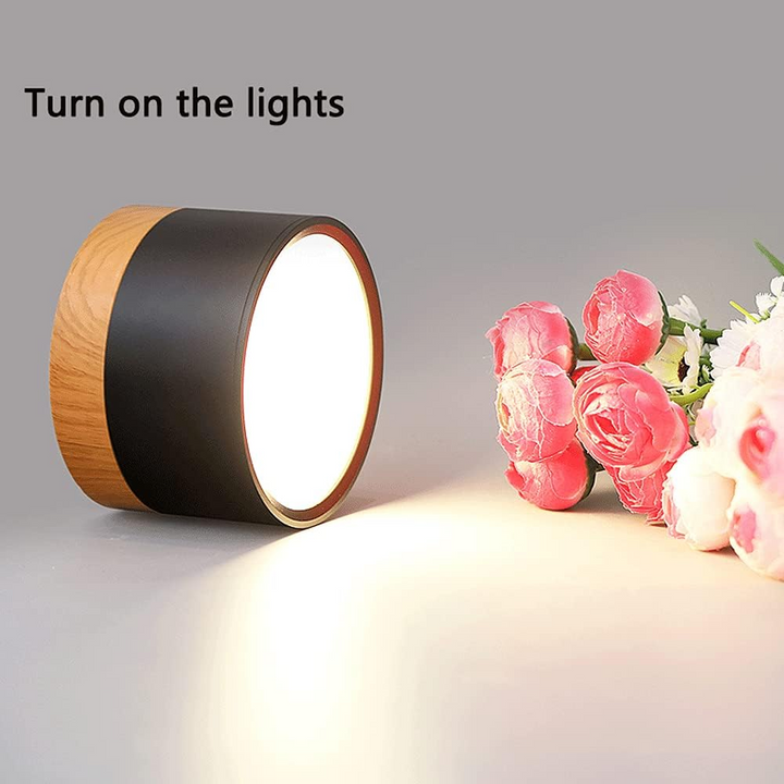 Pink Wood Flush Mount Ceiling Lamp Kalsten