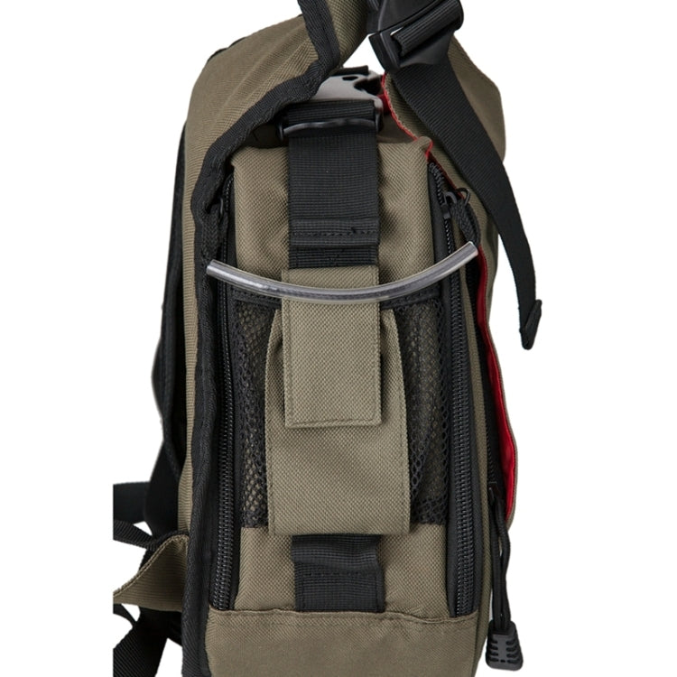 BowLift | CADEN Triangle Tscope Sling Shoulder Cross Digital Camera Bags Case Soft Bag with Rain Cover for Canon Nikon Sony K1, Size: 36*31*15cm (Army Green)