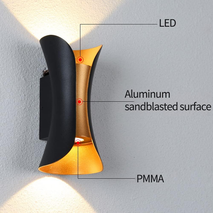 Waterproof Aluminum Outdoor LED Wall Lamp Kalsten