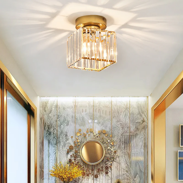 Modern Crystal Ceiling Lamp - CrystalGlow | Kalsten
