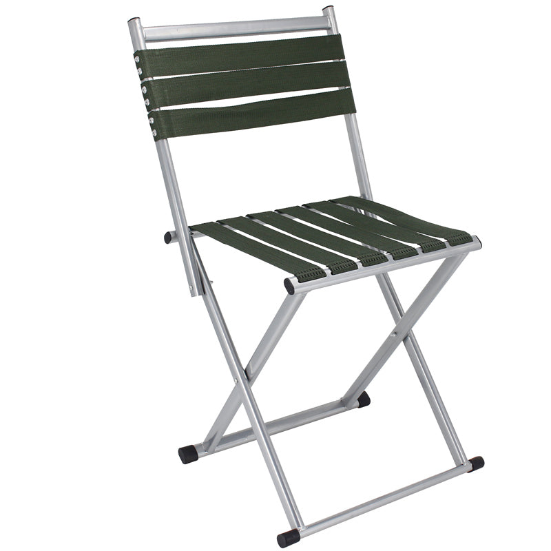 Contemporary Nordic Square Nylon Metal Foldable Camping Chair Fishing Chair Backrest For Outdoor Patio | Kalsten