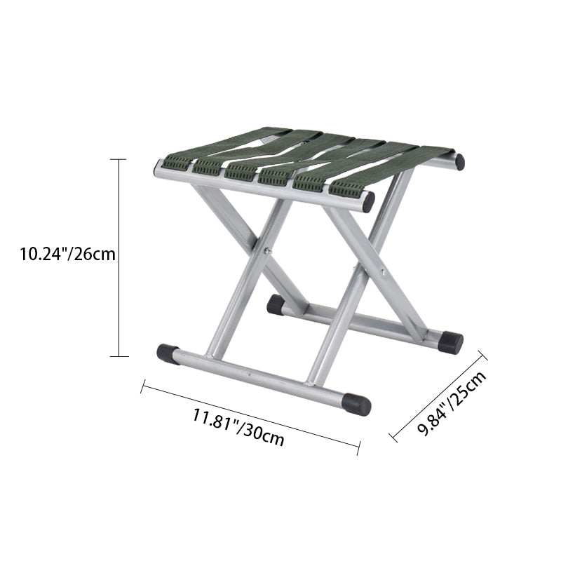 Contemporary Nordic Square Nylon Metal Foldable Camping Chair Fishing Chair Backrest For Outdoor Patio | Kalsten