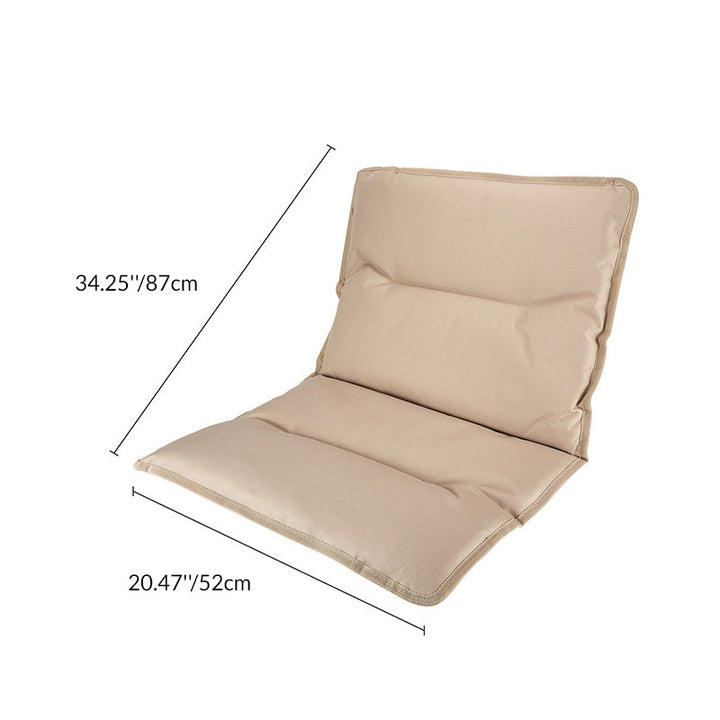 Modern Minimalist Rectangle Outdoor Carbon Steel Aluminum Alloy Beech Wood Oxford Fabric PET Foldable Portable Detachable Camping Chair Backrest Armrest For Garden | Kalsten
