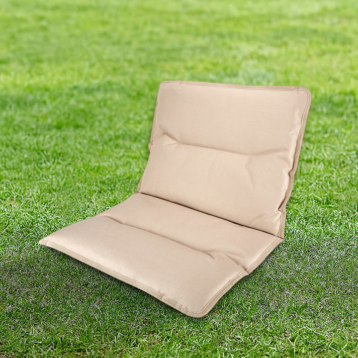 Modern Minimalist Rectangle Outdoor Carbon Steel Aluminum Alloy Beech Wood Oxford Fabric PET Foldable Portable Detachable Camping Chair Backrest Armrest For Garden | Kalsten