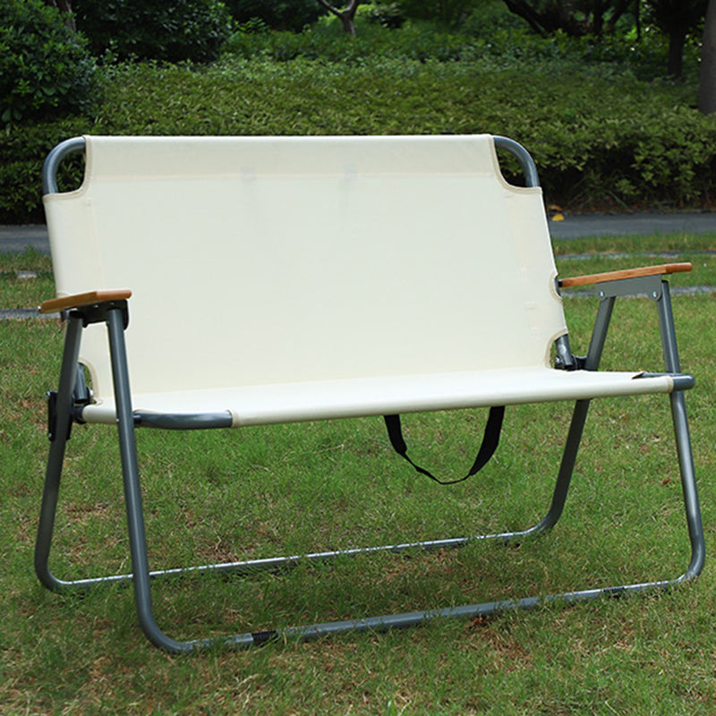 Modern Minimalist Rectangular Carbon Steel Oxford Fabric Collapsible Camping Chair Backrest Armrest For Garden | Kalsten