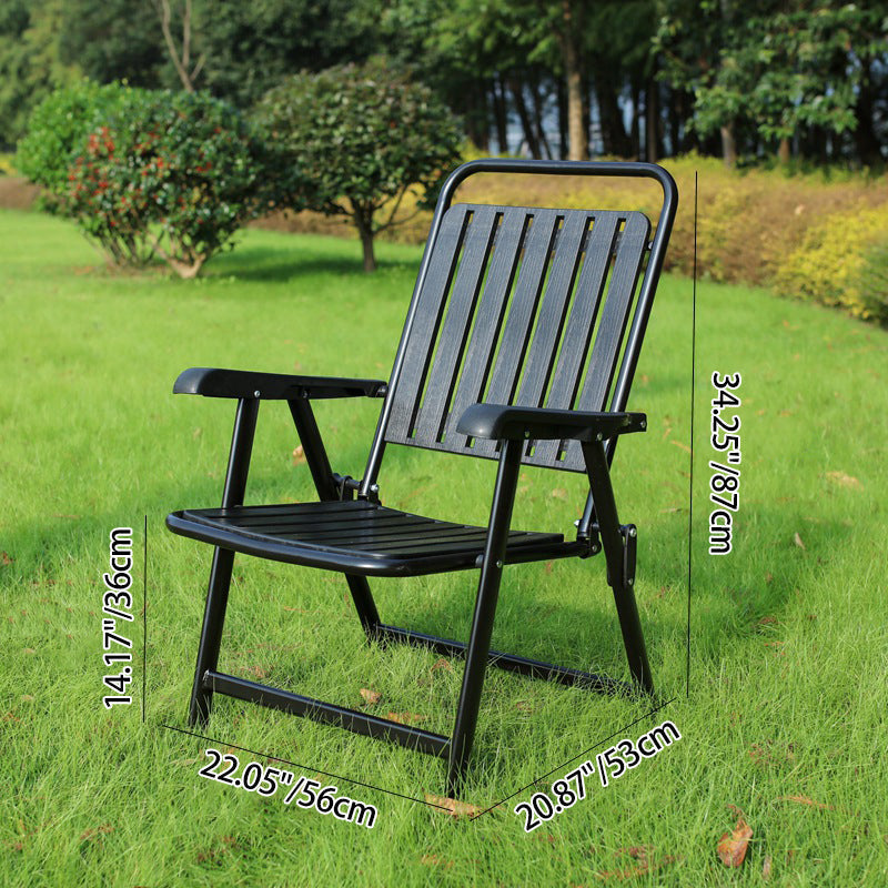 Modern Simplicity Waterproof Rectangular Carbon Steel PVC Foldable Camping Chair Backrest Armrest For Garden | Kalsten