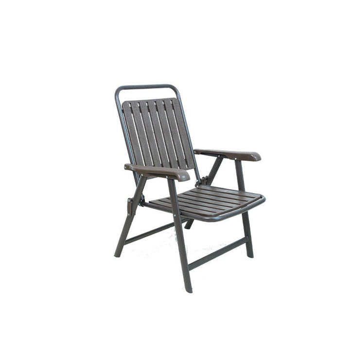 Modern Simplicity Waterproof Rectangular Carbon Steel PVC Foldable Camping Chair Backrest Armrest For Garden | Kalsten