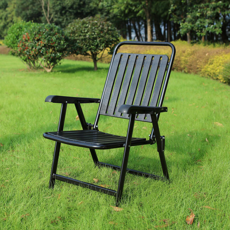 Modern Simplicity Waterproof Rectangular Carbon Steel PVC Foldable Camping Chair Backrest Armrest For Garden | Kalsten